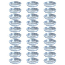 30pcs Round Flower Pot Tray Clear Desktop Plant Saucer Plastic Garden Accessory Flower Pot Base Home