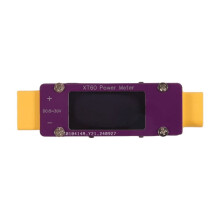XT60 4-30V 64A Power Meter Bidirectional Current Voltage for Aircraft Model RC Battery Tester