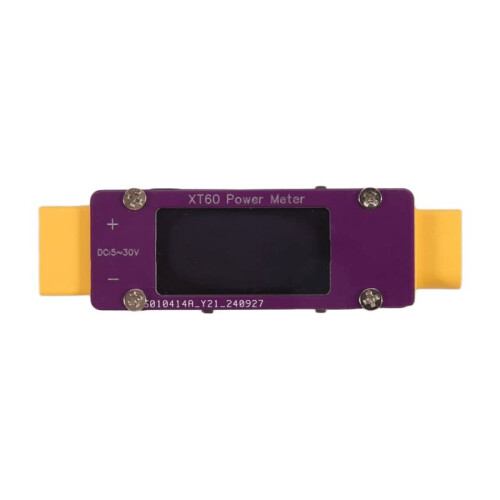 XT60 4-30V 64A Power Meter  Bidirectional Current Voltage for Aircraft Model RC Battery Tester 1