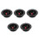 5Pcs Versatile Speaker Terminal Interface Durable Plastic Metal Black 7