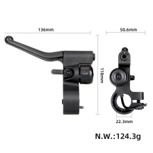 Scooter Brake Lever with Bell for 6 Lite Integrated Brake Lever Clutch/Brake Handle and Bell Scooter Accessories