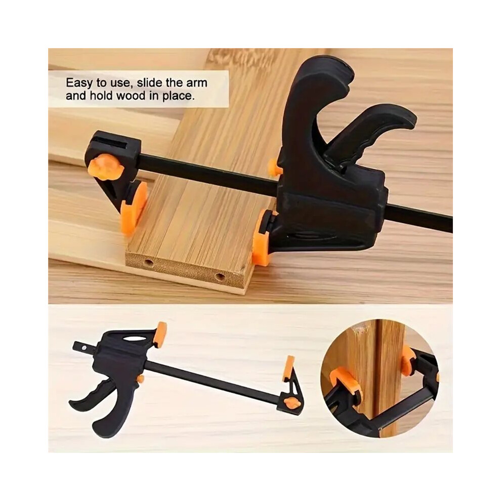 Bar Clamps For Woodworking, Trigger Quick Grip Clamps, One Handed Ratchet Wood Working Clamp For Wood Gluing Crafts 4713654846684
