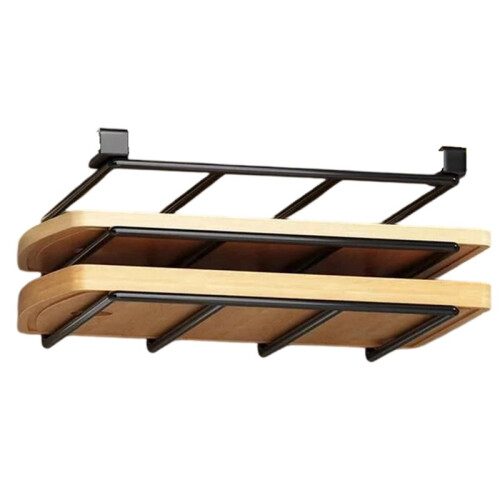 Kitchen Non-Punch Storage Rack Multi-Function Cutting Board Storage Cabinet Hanging Under-Cabinet Rack