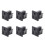 6X AC 125V 15A Panel Mount US Outlet Power Socket Black 1