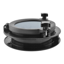 2X Black Round Portholes Plastic Hatches Port Lights Opening Window 8 Inch 21cm(21.5cm) Marine Boat RV SFPP1-01 SFPP2-01