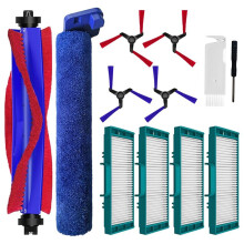 Kit com 12 Peças de Acessórios para Aspirador de Pó para Spot+Scrub AI: Peças de Reposição, Escovas Laterais Principais, Esfregão de Rolo e
