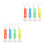 20Pcs Assorted Color Mini Plastic Torch Keychain Flashlight for Hiking 2