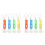 20Pcs Assorted Color Mini Plastic Torch Keychain Flashlight for Hiking 5