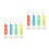 20Pcs Assorted Color Mini Plastic Torch Keychain Flashlight for Hiking 6