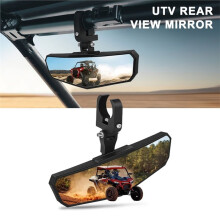 Rear View Mirror, SXS Central Rearview Mirror, Suitable for 1.5 "-2" Roll Cage, Suitable for RZR