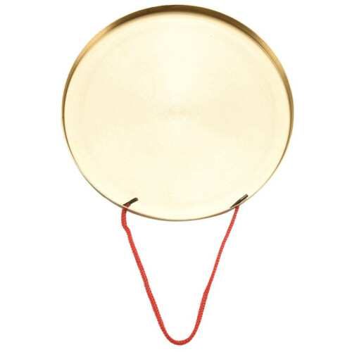 2pcs 22cm Hand Gong Brass Copper Chapel Opera Percussion with Round  Hammer