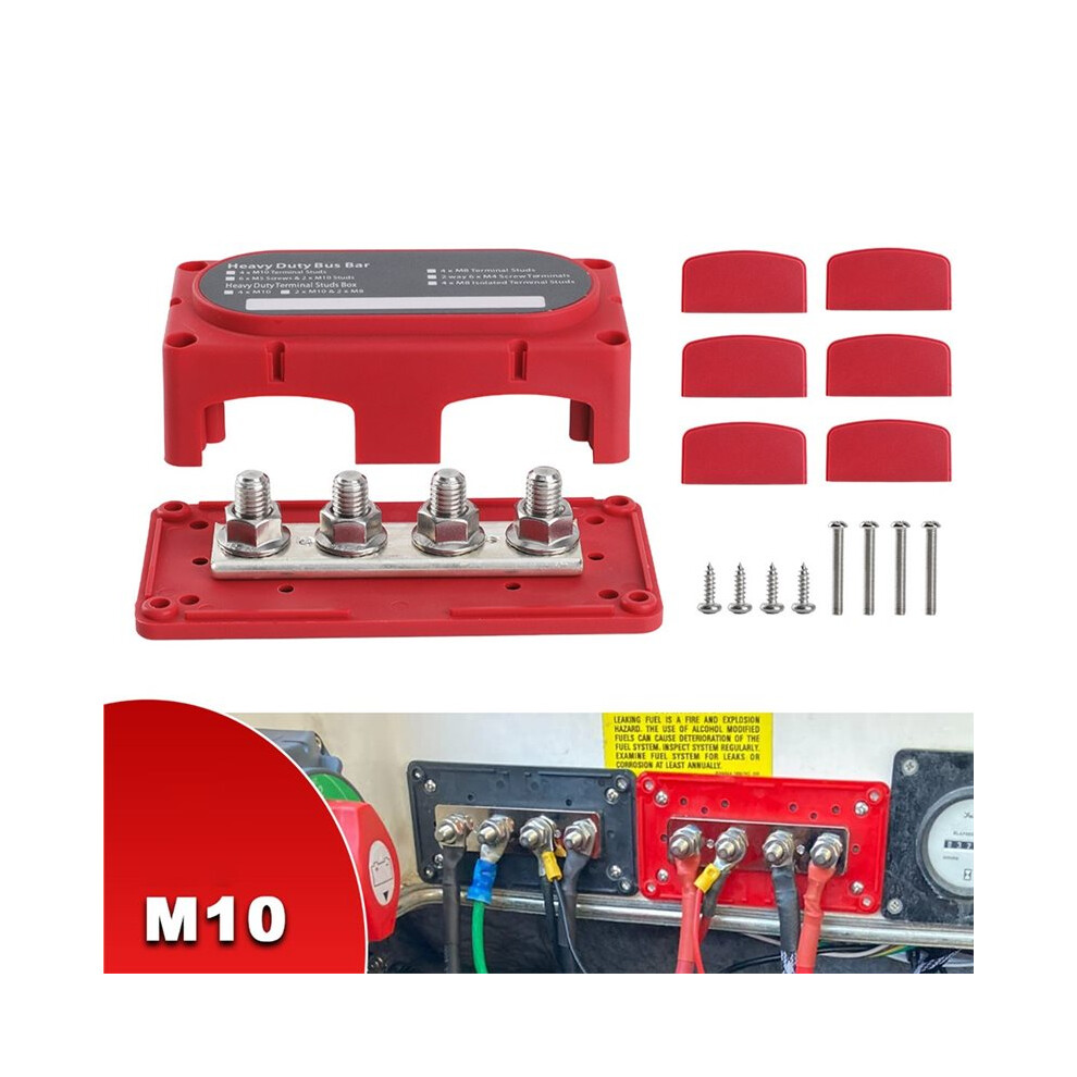Universal Boat Maximum 48V 300A Heavy Duty Power Distribution Block Module, Marine Bus Bar Fuse Block For Truck, Rv, Car 6033997707229