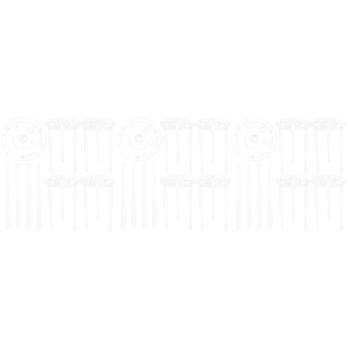 15Sets Transparent Cake Board and Dowels Tiered Cake Stand Kit 2