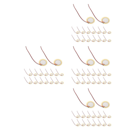 140Pcs Copper Piezo Buzzer Sensor for Guitar Drum Trigger with Wire 1