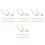 140Pcs Copper Piezo Buzzer Sensor for Guitar Drum Trigger with Wire 5