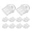 60Pcs Transparent Type-C Mobile Phone Charging Port Dust Plug Covers 10