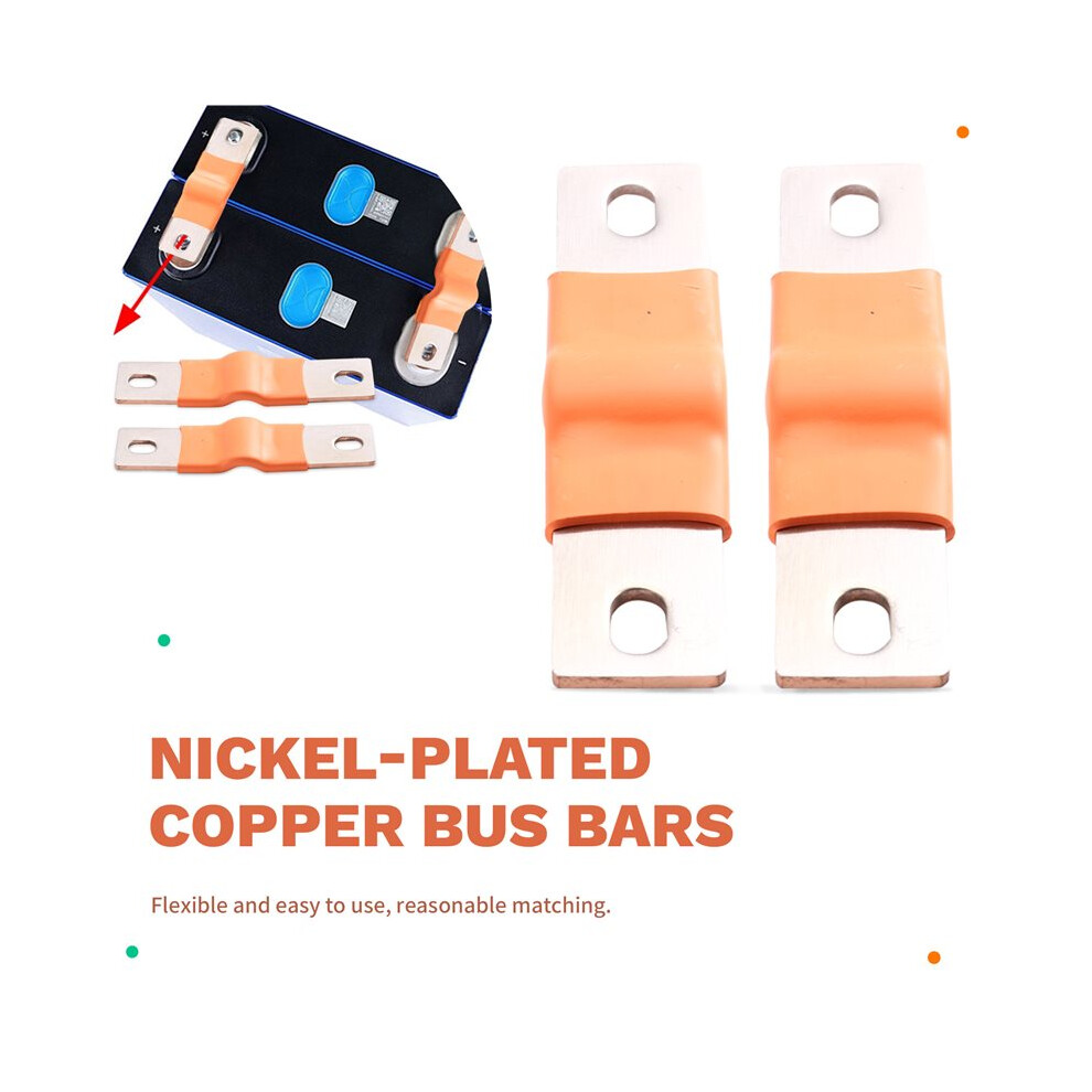 8Pcs High-Grade Nickel-Plated Copper Bus Bars For Solar Power And Deep Cycle Battery 6032371696708