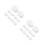 48Pcs ABS Money Box Stopper White Smooth Finish Durable Plug 2