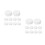 48Pcs ABS Money Box Stopper White Smooth Finish Durable Plug 3