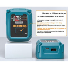 For Battery Charger Portable Replacement Charger for 14.4-20V Lithium-Ion Tool Batteries