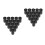 60Pcs Black Pe Film Canisters with Lids Stackable Plastic Storage Case 2