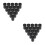60Pcs Black Pe Film Canisters with Lids Stackable Plastic Storage Case 3