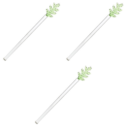3Stk Grüne Cocktail- Und Kaffeerührstäbchen Langlebig & Elegant 1