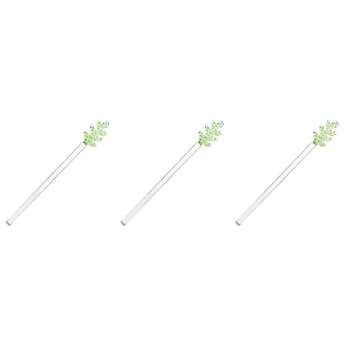 3Stk Grüne Cocktail- Und Kaffeerührstäbchen Langlebig & Elegant 2