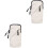 2Pcs Grey Elastic Arm Bands for Phone with Storage Pouch 2