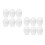 12Pcs White Mini Egg Steamer Microwave Cooking Cups for Breakfast 4