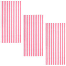Large Beach Towel-3 PCS, 70" X 35.4" Highly Absorbent Stripe Beach Towel, Quick Dry Sand Free for Beach