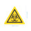 16Pcs Pc Material Biological Hazard Warning Stickers in Yellow 7
