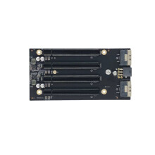 Upgrade PCIe4.0 X4x4x4x4 Naar SlimSAS Adapter Basisplaat PCIe 4.0 X4x4x4x4 Extensie Adapter Standalone SFF-8654 Adapter