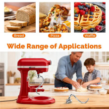 Stainless Steel Spiral Dough Hook Fit 5-6QT Bowl-Lift Stand Mixers, for Stand Mixer Attachment Replacement