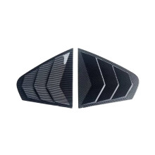 Rear Window Side Vent Louver Cover Decorative Strip for Sagitar 2012-2018. Carbon Fiber Texture