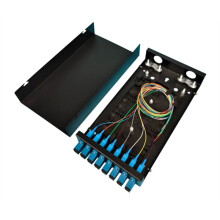 8 Port Optical Fiber Distribution Frame Pigtail Junction Box with SC Adapter Panel for Wall Mounted Fiber Termination
