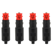4X Adaptateur Mâle de Connexion de Prise de Courant de Prise de Cigarette de Voiture de 12V