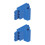 8Pcs Piano Tuning Tools Set Blue Plastic Plugs for Professional Repair 6
