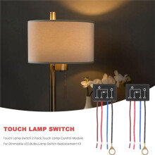 2 Pcs 3 Way Touch Sensor Dimmer, Touch Dimmer Desk Lamp Repair Kits Control Module, Replacement Sensor