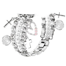 Cute Strap for Watch Bands for Women 40mm 38mm 41mm 42mm 46mm 44mm 45mm 49mm, Stylish Cowboy Chain Bracelet