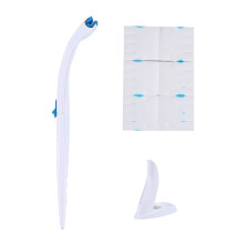 Disposable Heads Toilet Brush Set Water Soluble Toilet Cleaning Brush No Blind Spots-Patchwork Style