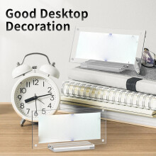 Transparent Acrylic Dollar Bill Display Frame with Base,Banknote Holder Stand,for Currency Collection,Home Desktop Decor