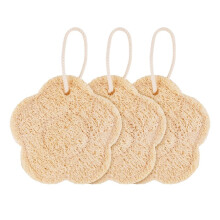 Travel Loofah Sponge, Natural Shower Exfoliating Body Scrubber for Deep Clean, Travel Sponge, Rich Lather
