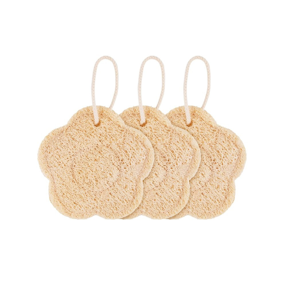 Travel Loofah Sponge, Natural Shower Exfoliating Body Scrubber for Deep Clean, Travel Sponge, Rich Lather