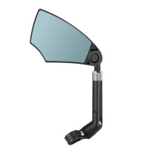 WEST BIKING Rétroviseur Anti-Éblouissement pour Vélo, Guidon, Vision Arrière Large, Réflecteur Réglable, Rotation à 360, Gauche