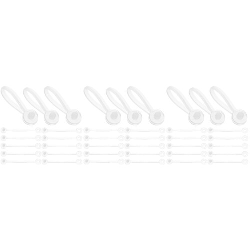 300Pcs White Garment Tag Ropes Hanging Label Strings for Clothing 2