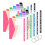 Document Folder A4, 12 Pcs Expandable Transparent Wallets with 11 Holes, Press Stud for Organising Documents 1