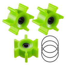 Kit de Impulsor 6303-0007-P para Bomba de Lastro - Substitui o Impulsor da Série para Jabsco 18220 - Compatível com Bombas de Wakeboard e Esqui