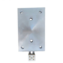 220V 1000W Verwarmingsplaat met Zes Gaten, Gegoten Aluminium, Verwarmingselement met M12-Gaten, 200x125 mm