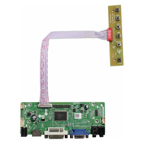Placa Controladora de LCD com Áudio DVI VGA Compatível com Telas de 17 Polegadas, Formato 4:3, Resolução 1280x960 (DV170YGZ-N10 e DV170YGM-N10)